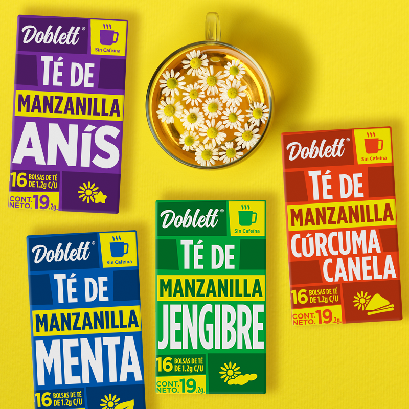 té de manzanilla jengibre menta curcuma 